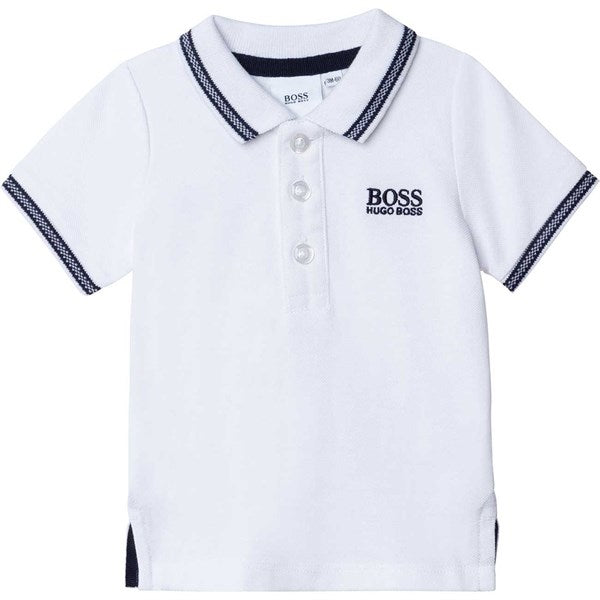 Hugo Boss Boy Short Sleeved Polo White For Sale