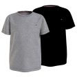 Tommy Hilfiger T-shirts 2-pak Medium Grey Black on Sale