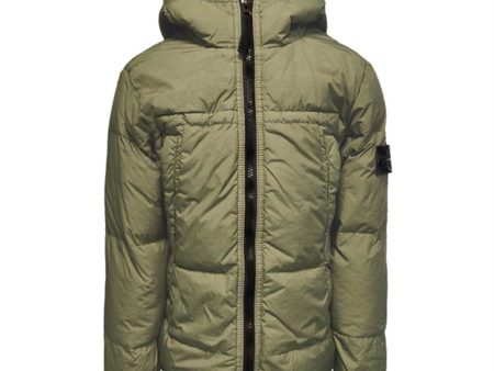 Stone Island Junior Dunjakke Olive Green Cheap