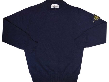 Stone Island Junior Knit Wool Navy Supply