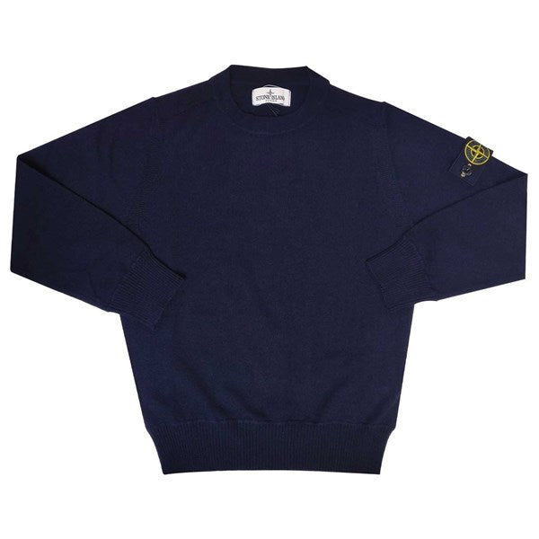 Stone Island Junior Knit Wool Navy Supply