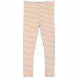 Serendipity Desert Offwhite Stripe Leggings Supply