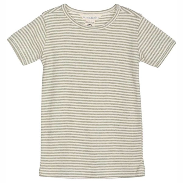 Serendipity Sage Offwhite Stripe T-shirt Online now