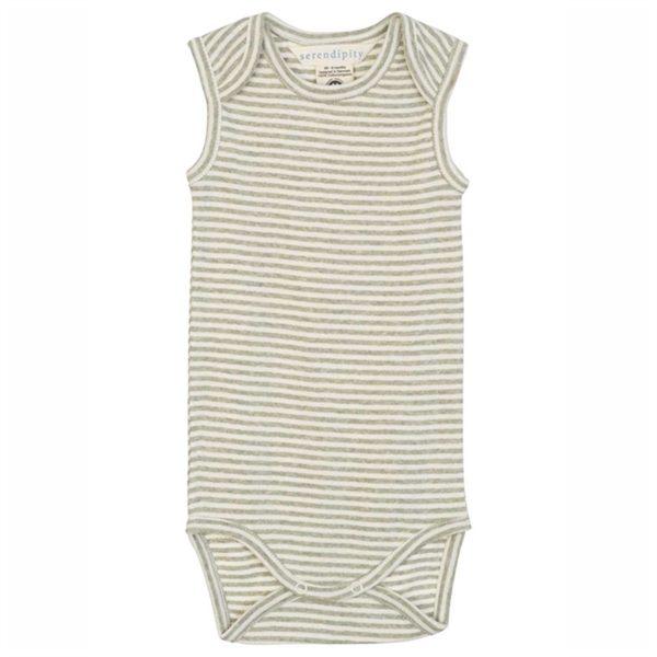 Serendipity Sage Offwhite Baby Tank Stripe Body For Cheap