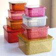 A Little Lovely Company Madkasse og Snackbox Glitter Gold Rush Hot on Sale