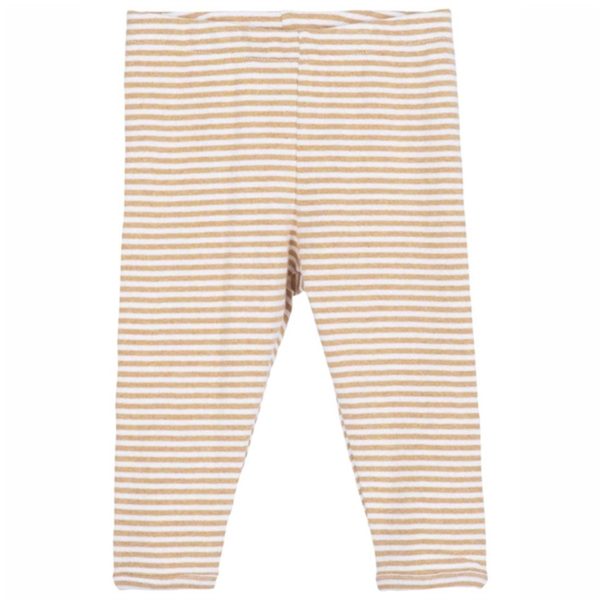 Serendipity Desert Offwhite Baby Stripe Rib Leggings For Sale