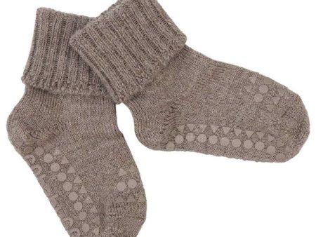 GObabyGO Alpaca Non-Slip Socks Walnut Online Sale