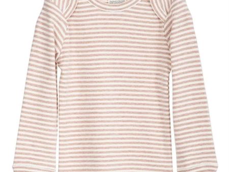 Serendipity Clay Offwhite Rib Baby Tee Stripe Bluse Online Sale