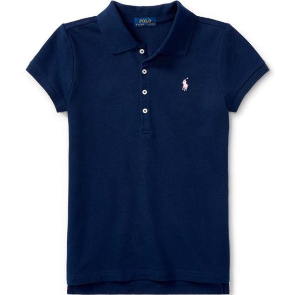 Polo Ralph Lauren Girl Short Sleeved Polo Refined Navy on Sale