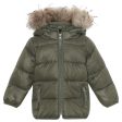 Ver de Terre Featherlight Baby Dunjakke m. Pels Dark Moss on Sale