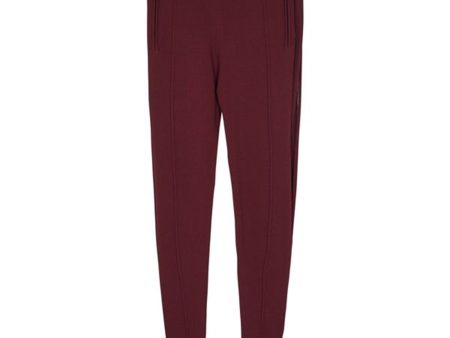 Little Remix Casey Pants Burgundy White Piping Online Hot Sale