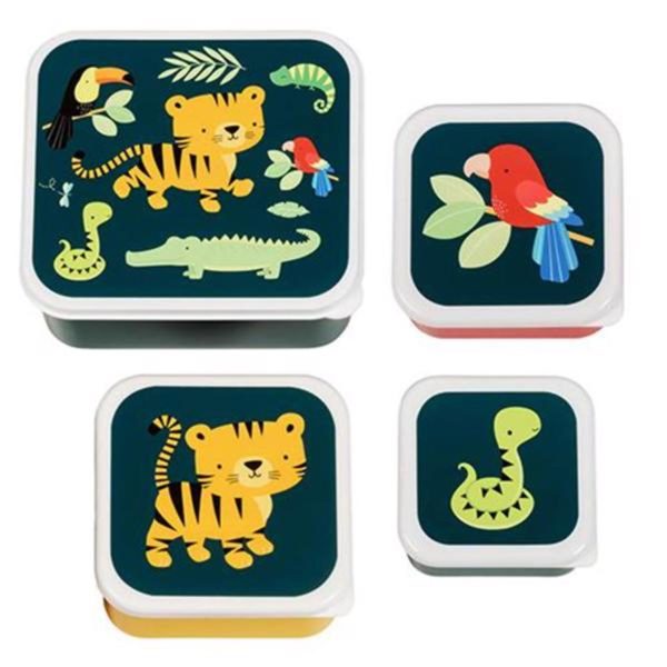 A Little Lovely Company Madkasse og Snackbox Jungle Tiger Discount