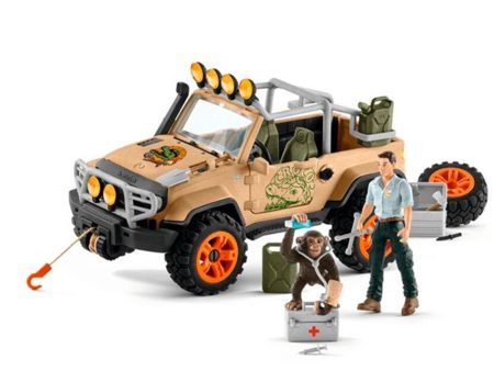 schleich® Wild Life 4x4 Køretøj med Håndsving Online Hot Sale