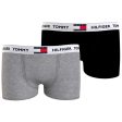 Tommy Hilfiger Boxershorts 2-pak Black  Medium Grey For Sale