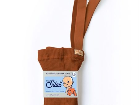 Silly Silas Footed Tights Cinnamon Supply