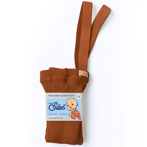 Silly Silas Footed Tights Cinnamon Supply