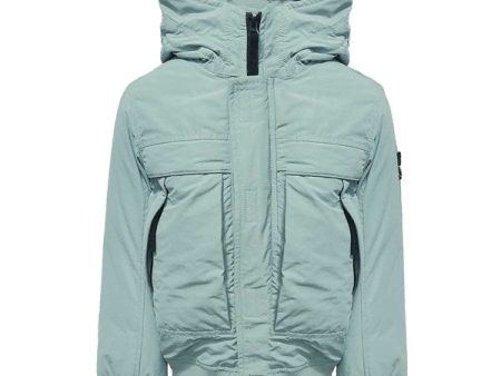 Stone Island Junior Dunjakke Dusty Blue Online Hot Sale