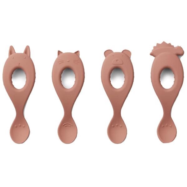 Liewood Liva Silicone Skeer 4-Pack Dark Rose Online