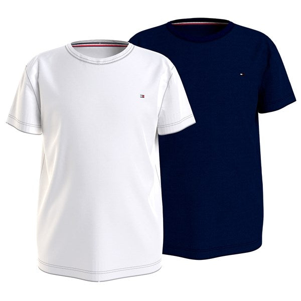 Tommy Hilfiger T-shirts 2-pak Desert Sky White Discount