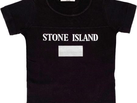 Stone Island Junior T-shirt Print Grey Black For Discount