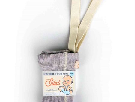 Silly Silas Footless Tights Creamy Lavender For Cheap