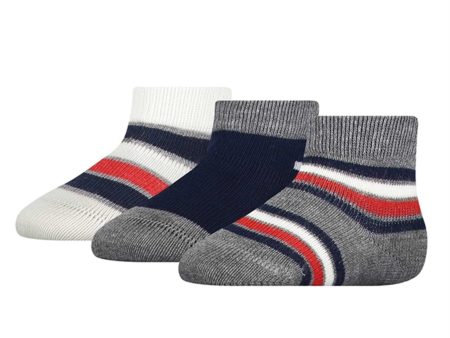 Tommy Hilfiger Newborn 3-pak Giftbox Strømper Tommy Original on Sale