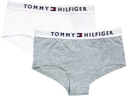 Tommy Hilfiger Shorty 2-pak Medium Grey Heather White Online