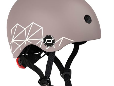 Scoot and Ride Lifestyle Cykelhjelm Brown Lines Hot on Sale