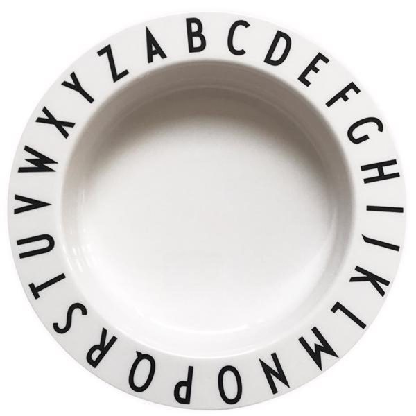 Design Letters Tritan White Eat & Learn ABC Dyb Tallerken Supply