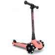 Scoot and Ride Highway Kick 3 LED Peach Online Hot Sale