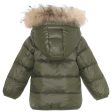 Ver de Terre Featherlight Baby Dunjakke m. Pels Dark Moss on Sale