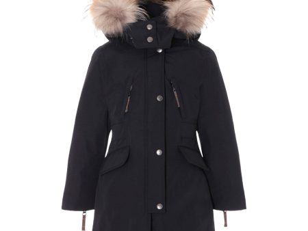 Ver de Terre Arctic Girls Jakke m. Pels Black For Discount