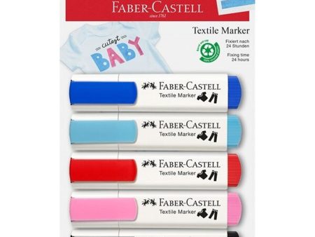 Faber Castell Baby-Party Tekstil Tusser 5-pak Cheap