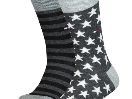 Tommy Hilfiger Kids 2-pak Strømper Stars Black Striped Online