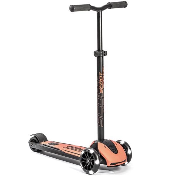 Scoot and Ride Highway Kick 5 Led Peach Online now