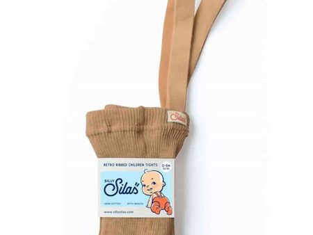 Silly Silas Footed Tights Light Brown Fashion