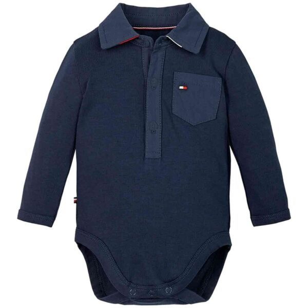 Tommy Hilfiger Baby Boy Poplin Body Twilight Navy For Cheap