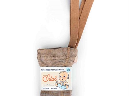 Silly Silas Footless Tights Silverly Brown Supply