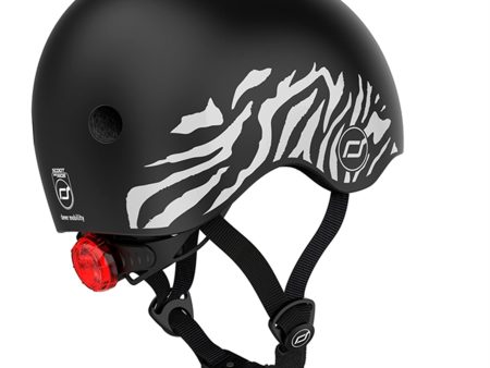 Scoot and Ride Lifestyle Cykelhjelm Zebra For Cheap