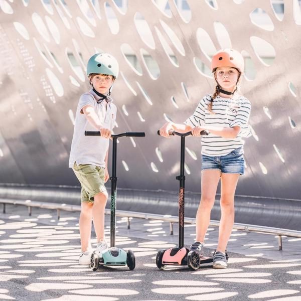 Scoot and Ride Highway Kick 5 Led Peach Online now