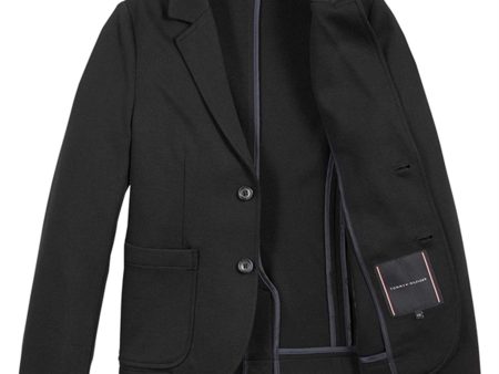 Tommy Hilfiger Comfort Pique Jersey Blazer Black Online now