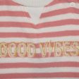 Sofie Schnoor Pink Off White Stripe T-shirt Hot on Sale