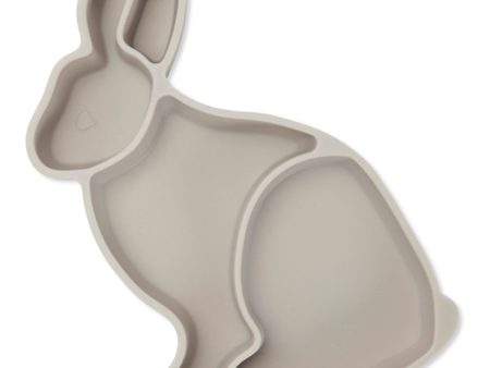 Konges Sløjd Bunny Skål Silikone Warm Grey Hot on Sale