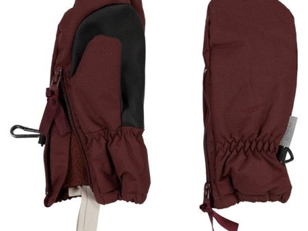 Wheat Luffer Technical Zipper Maroon Fashion