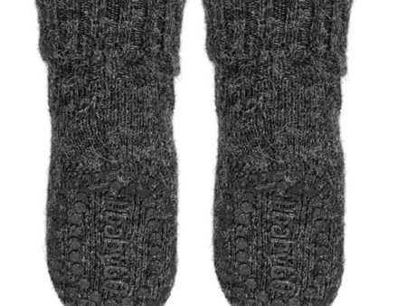 GObabyGO Alpaca Non-Slip Socks Dark Grey Melange Online Hot Sale