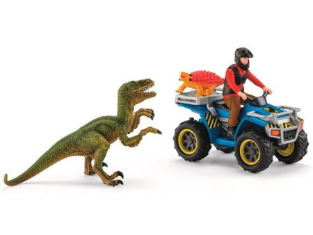 schleich® Dinosaurs Quad Flugt fra Velociraptor Online now