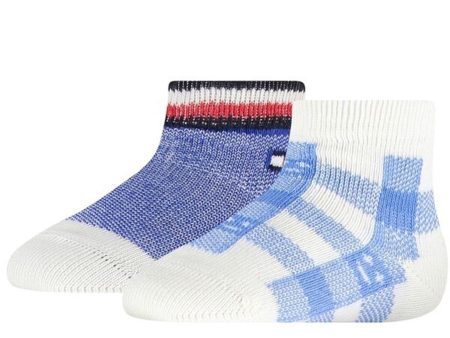 Tommy Hilfiger Baby 2-pak Plaid Strømper Blue Combo Supply