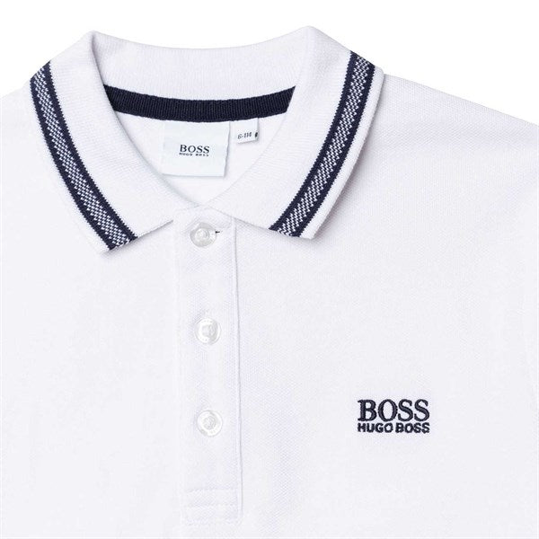 Hugo Boss Boy Short Sleeve Polo White on Sale