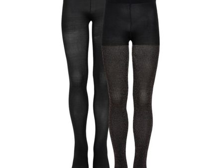 The New 2-pak Tights Noos Multi Glitter Solid Supply