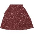 Soft Gallery Oxblood Red Flowery Fine Nederdel Supply